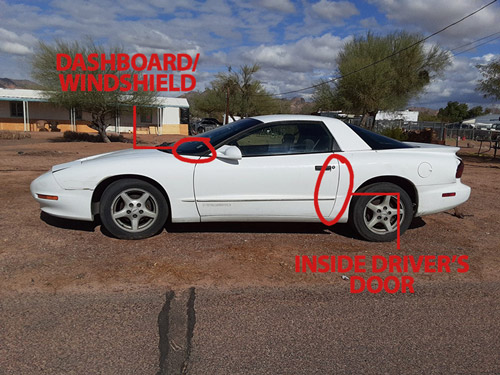 VIN Location Diagram